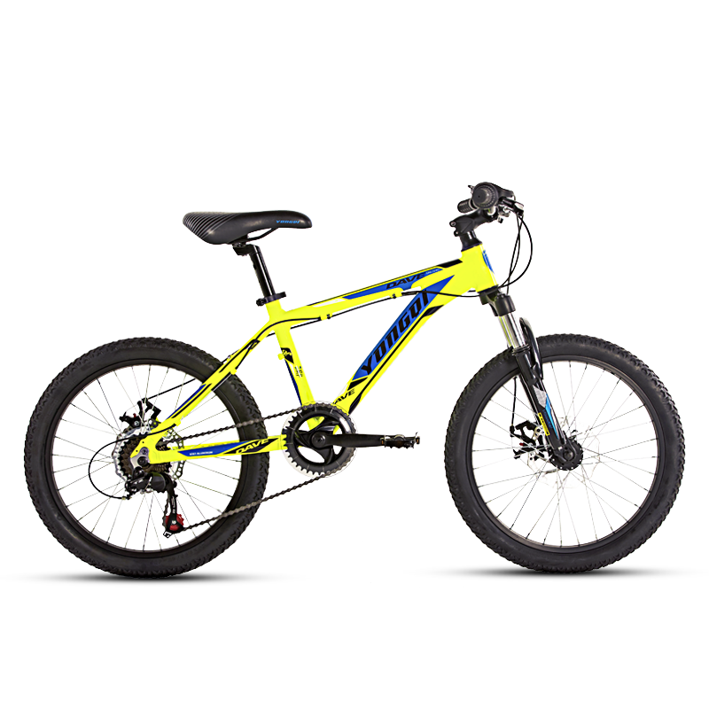 戴夫10 20寸 青年7速减震 (荧光黄) 高强度铝合金 自行车 